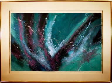 Stephen Kaye Signed Abstract Expressionism Contemporary Silkscreen 172/350 Frame