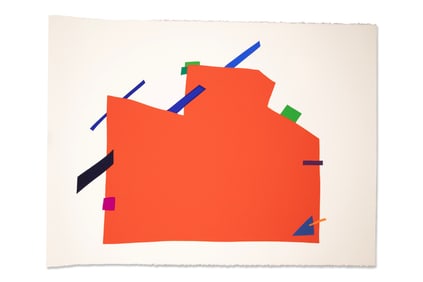 Daniel Gelakoska Sante Fe Contemporary Serigraph with Embossed Artist Seal Unframed