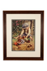 Jim Daly Small Harvest Signed Contemporary Realism Lithograph 18/1500 Framed 1997