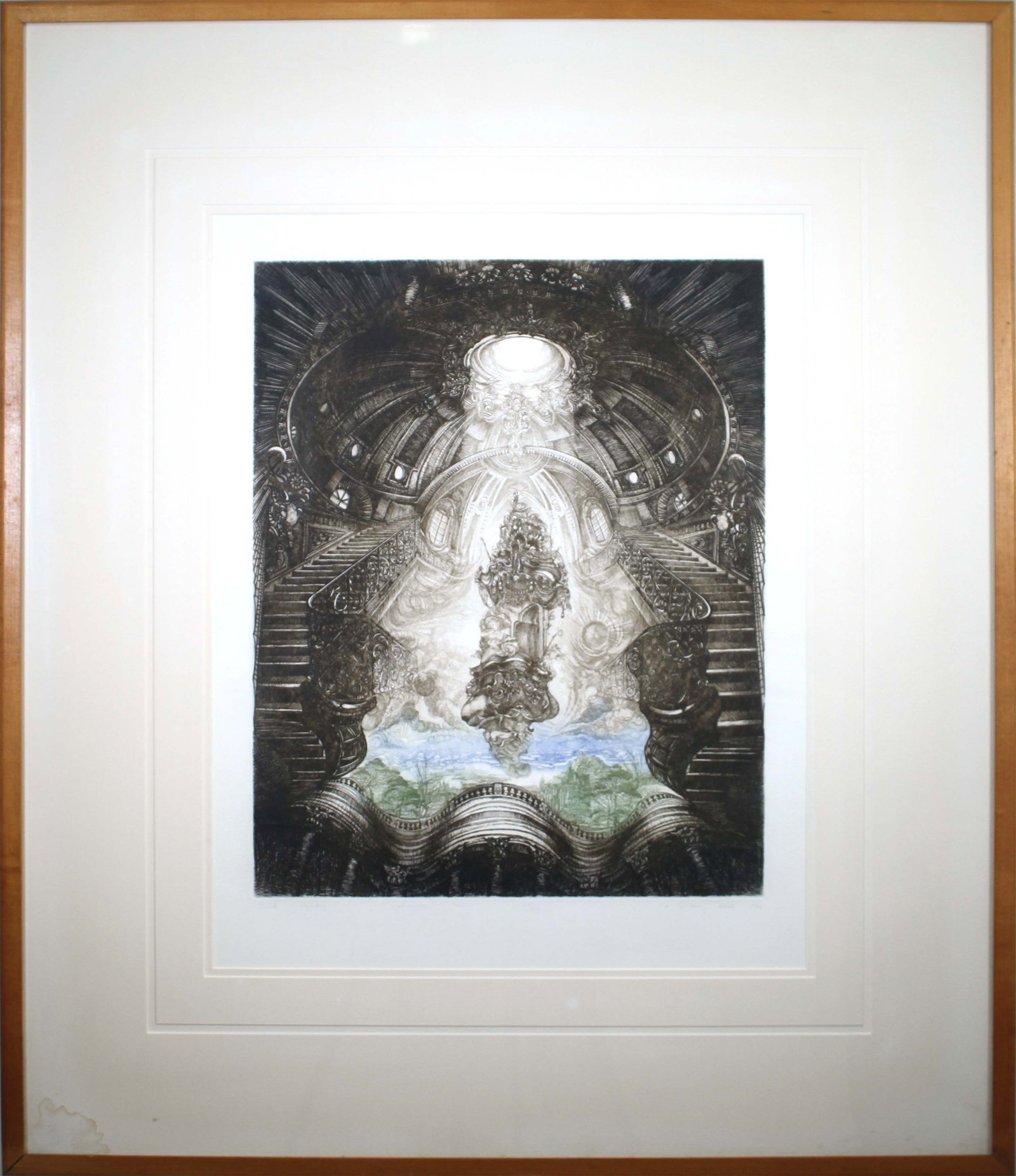 Barbara Rosiak Statek Ariadny Signed Aquatint Etching on Paper 20/30 Framed 1980 (1 of 13)