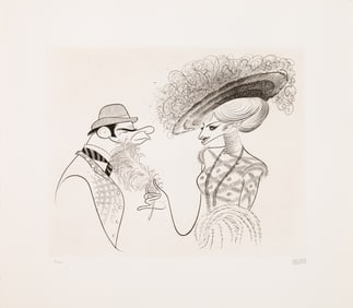 Al Hirschfeld Hello Dolly! (Barbra Streisand) Signed Modern Illustration Lithograph 9/160 1970