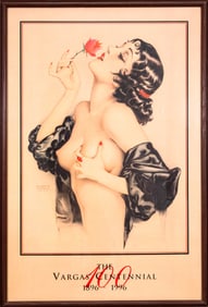 Alberto Vargas The Vargas Centennial 1896-1996 Memories of Olive Vintage Lithographic Poster