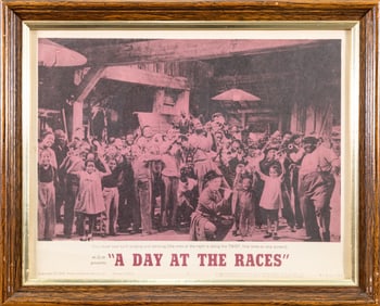 MGM A Day at the Races Marx Brothers Vintage Movie Memorabilia Art Framed 1962
