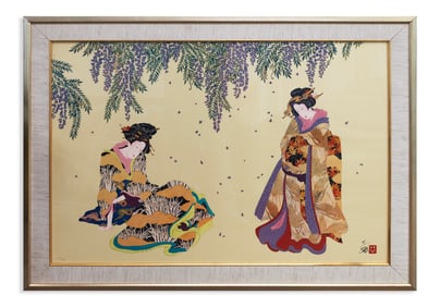 Hisashi Otsuka Sisters of a Floating World Signed Contemporary Japanese Print 147/300 2000s