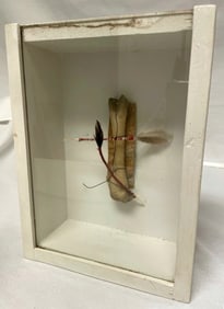 Clive W Hayes Signed Combined Feathers Mixed-Media Art Sculpture