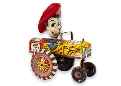 Louis Marx & Company Milton Berle Antique Windup Clockwork Tinplate Toy New York 1930