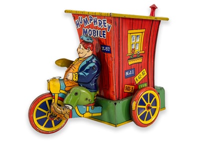 Wyandotte Toys Humphrey Mobile Antique Windup Clockwork Tinplate Toy Michigan 1925