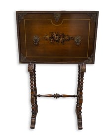 Antique Secretary Desk with Tassel Pull Pattern 736 Furniture Studios Inc. Grand Rapids 1930s