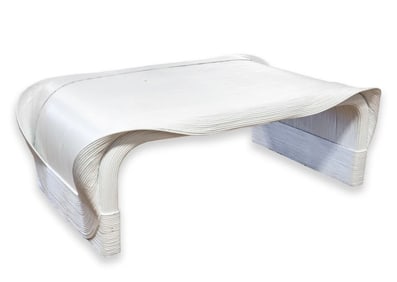 Betty Cobonpue Split Reed Sculptura Coffee Table Contemporary Post Modern