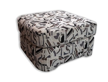 Preview Furniture Corporation Patterned Square Ottoman Contemporary Modern