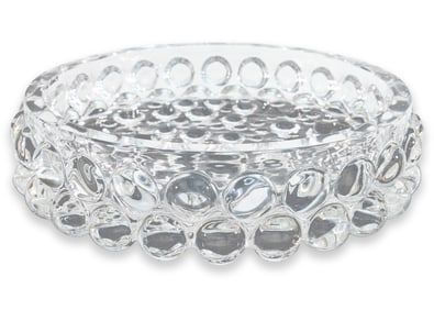 Skogsberg & Smart Boule Plateau Plate Contemporary Glass Crystal Home Accents