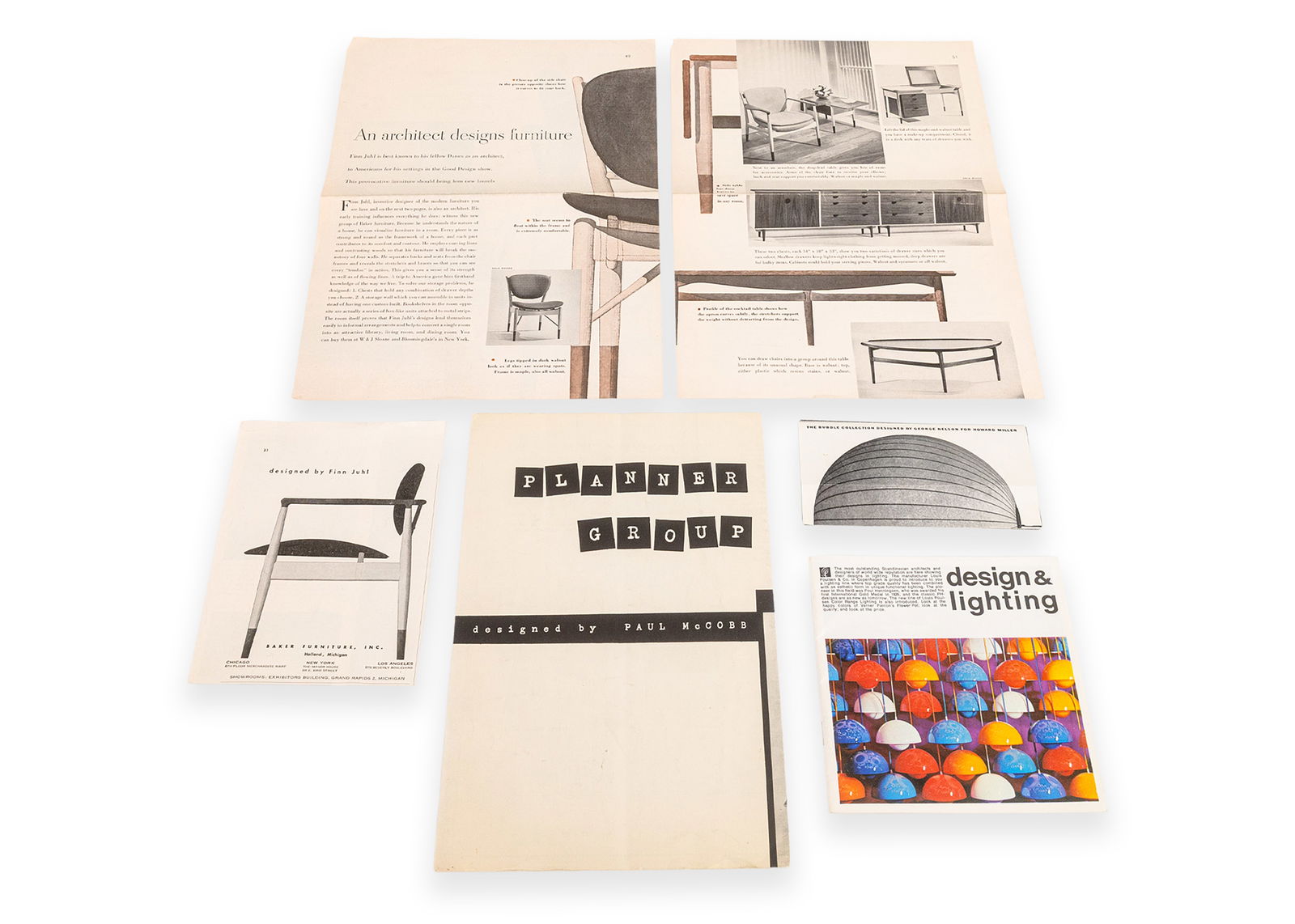Modernist Vintage Design Booklets - Finn Juhl, Paul McCobb, George Nelson, Verner Panton (1 of 8)