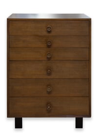 George Nelson for Herman Miller - Hi-Boy Dresser Chest, c. 1960s Walnut Modern Design