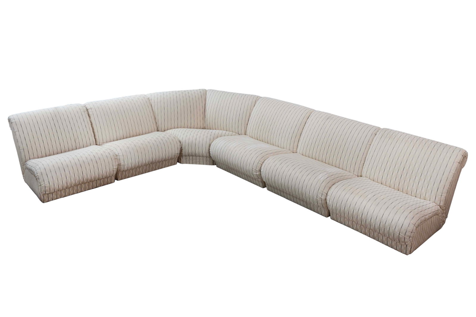 Weiman Preview Attr. - 6 Piece Modular Sectional Sofa, c. 1980s Postmodern Design (1 of 6)