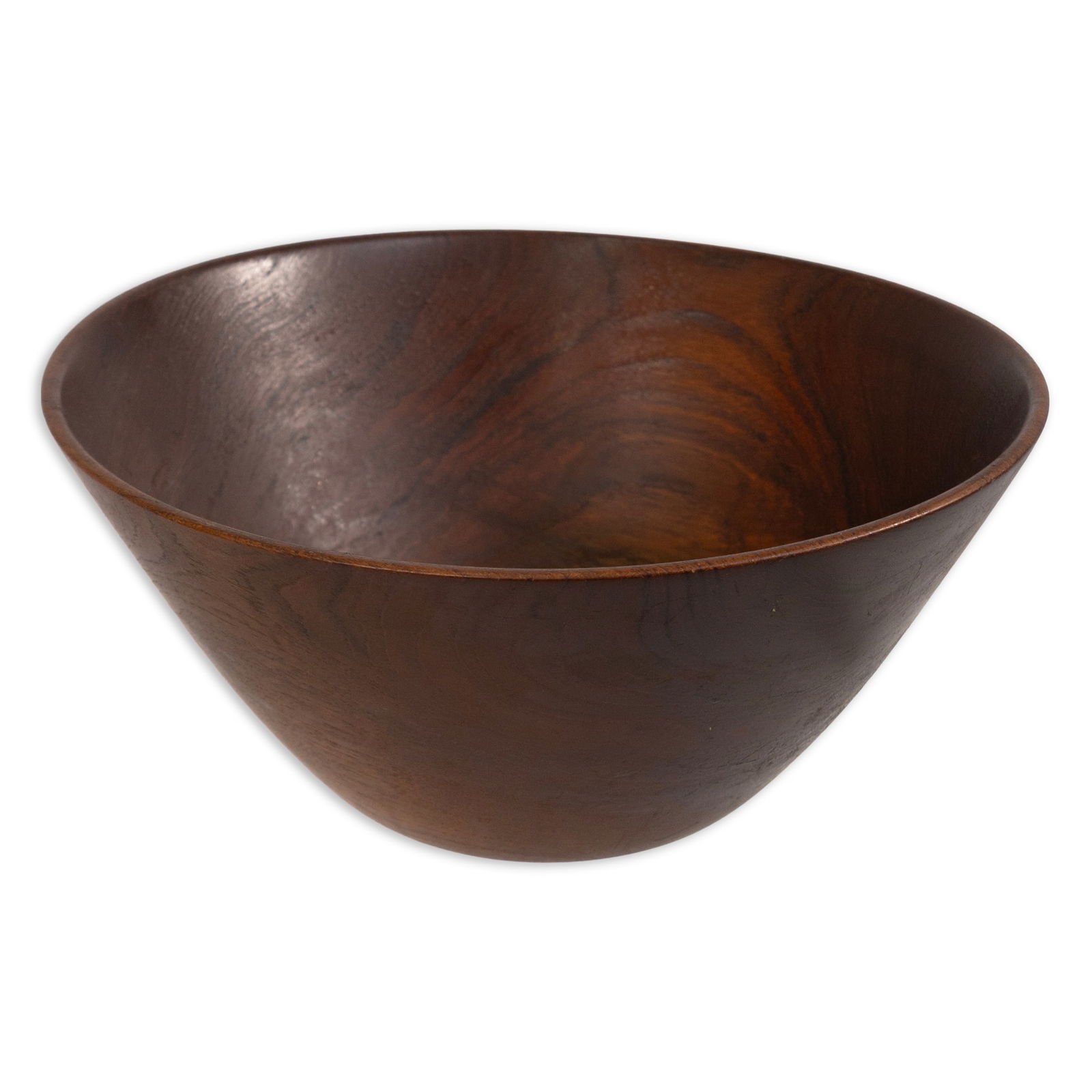 Arthur Espenet Carpenter - Turned Wood Bowl 789, c. 1960 Signed Siamese Teak Modern Design (1 of 5)