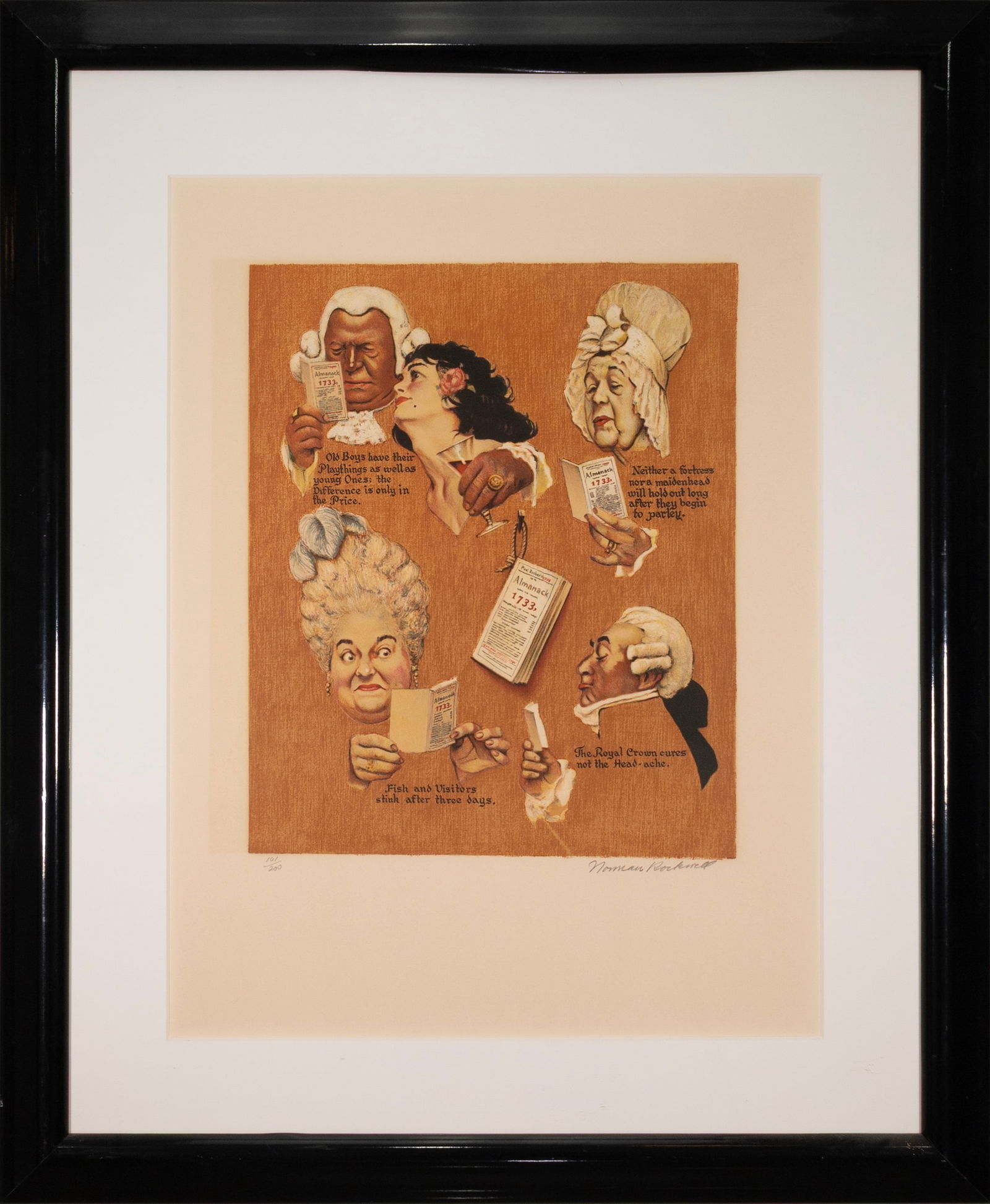 Norman Rockwell - The Royal Crown, 1973 Signed American Realism Lithograph 101/200 (1 of 10)
