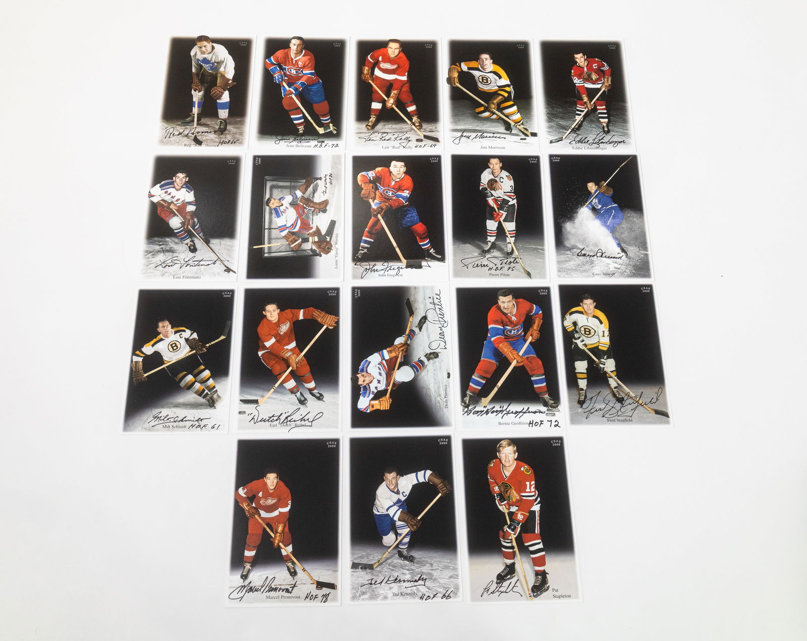 CSAS The Millennium 2000 HOF Hockey Signature Series 3 Complete Set #1-18 Signed Beckett /2000 (1 of 6)