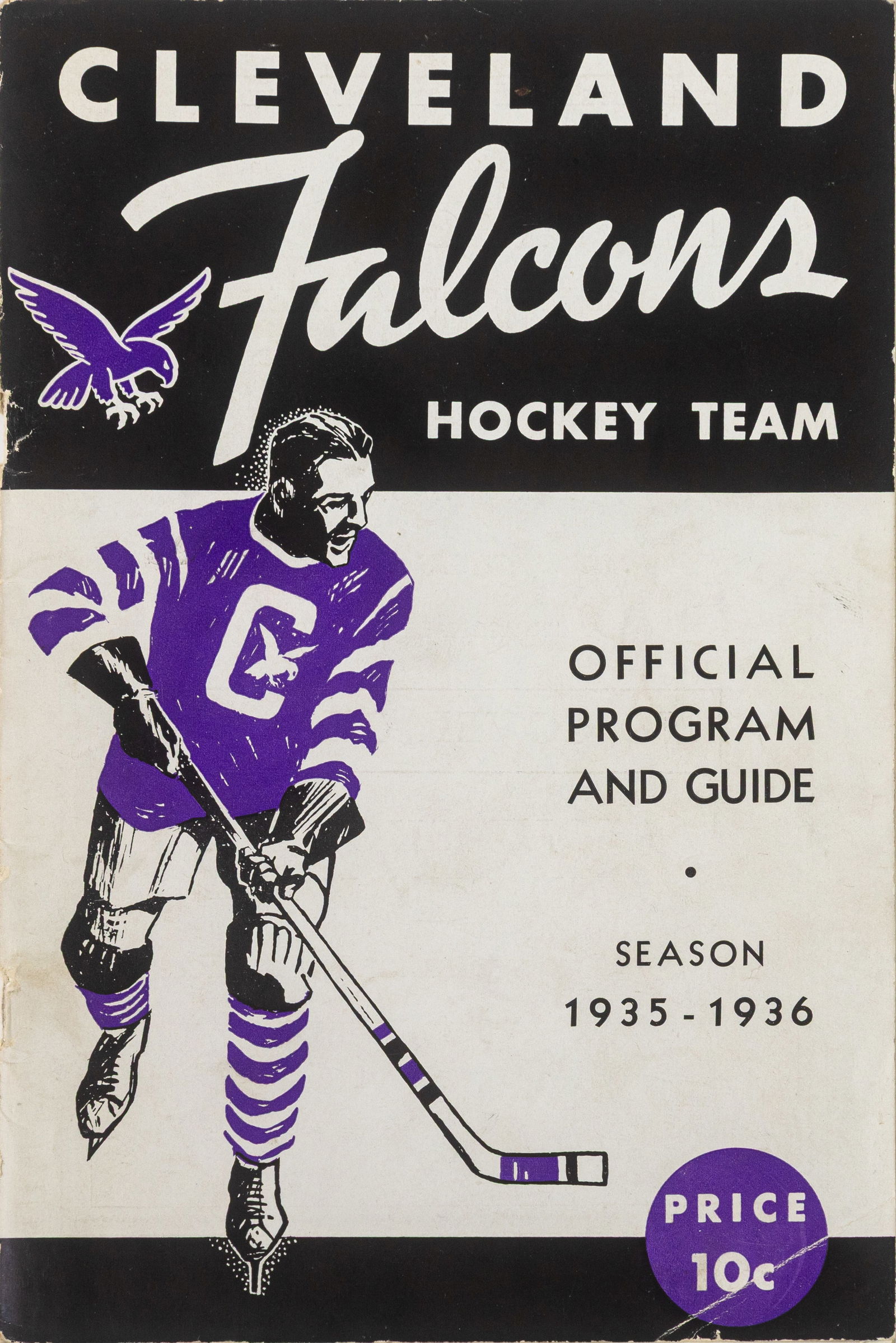 Vintage/Original 1935-36 Cleveland Falcons Hockey Team-Signed Program 14 Autos Brophy Beckett (1 of 13)