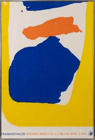 Helen Frankenthaler Andre Emmerich Gallery 1965 Vintage Lithographic Exhibition Poster