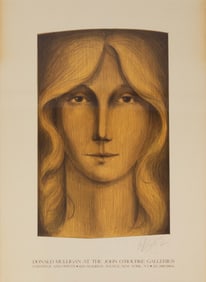 Donald Mulligan John O'Rouke Galleries Signed Modern Lithographic Exhibition Poster