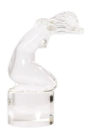 Loredano Rosin (1936-1992) Untiled (Female Figurative Nude) Signed Glass Modern Sculpture