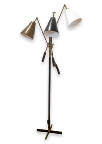 Angelo Lelli for Arredoluce Triennale Floor Lamp c. 1950s Modernism Lighting Italy