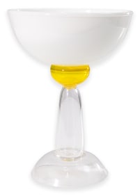Marco Zanini for Memphis Milano Betelgeuse Vessel (Yellow) 1983 Signed Blown Glass