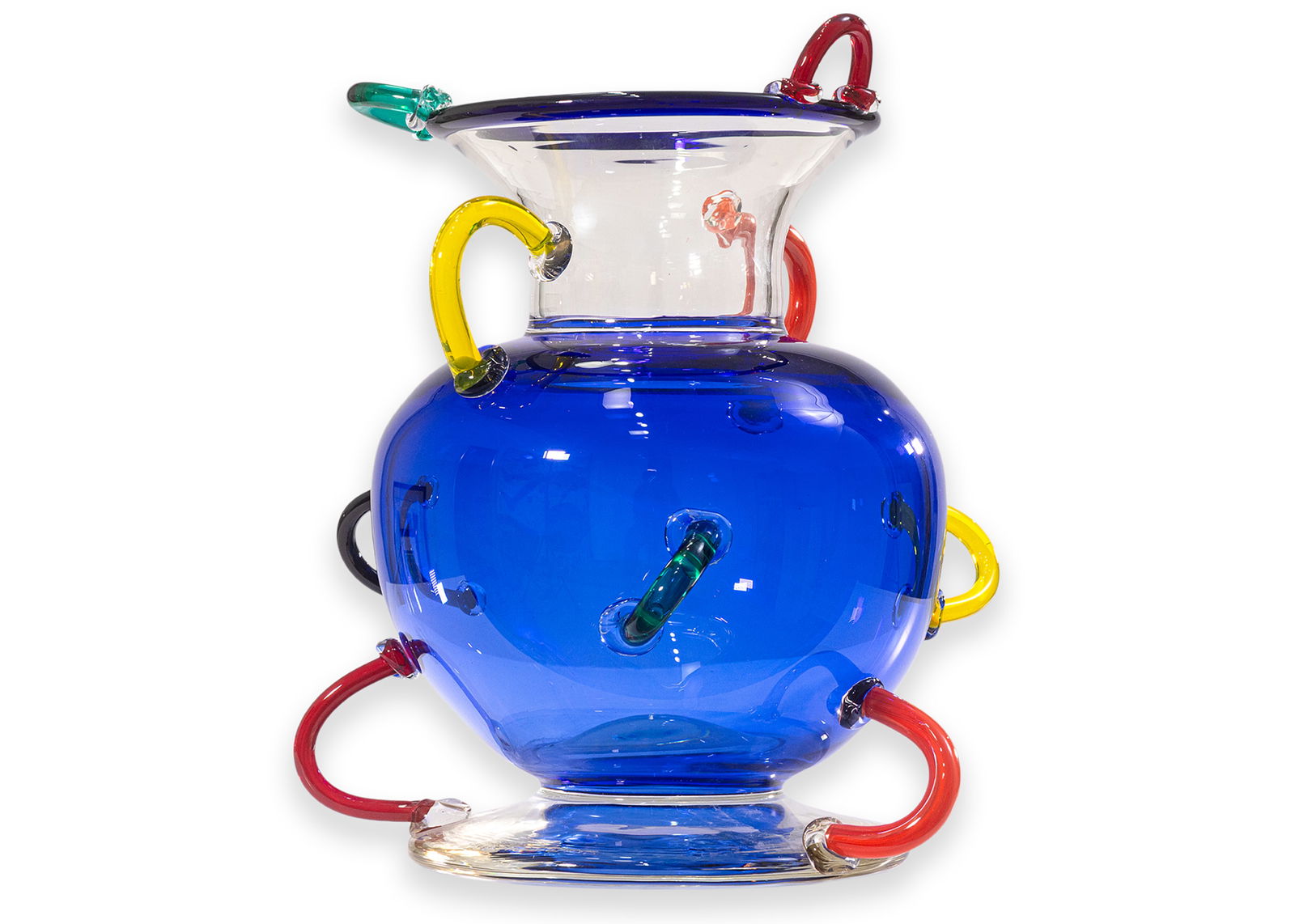 Ettore Sottsass for Memphis Milano Mizar 1982 Signed Glass Sculpture Postmodern Design (1 of 7)