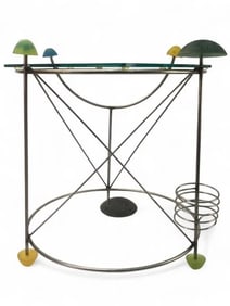 Joey Manic Post Modern Memphis Style Accent Side End Table