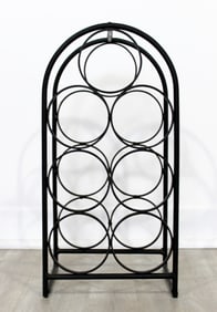 Arthur Umanoff Small Iron Wine Rack c. 1960s Mid Century Modern Design