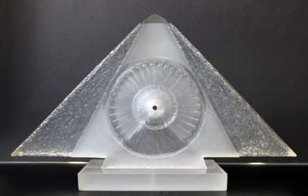 James Nani Untitled (Pyramid) Signed Contemporary Lucite Sculpture c. 1970s