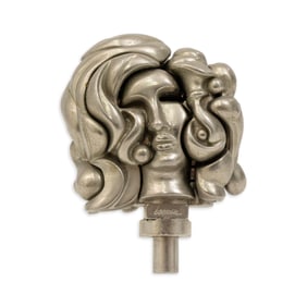 Miguel Berrocal Portrait of Michele 1970 Signed Modernist Metal Puzzle Sculpture