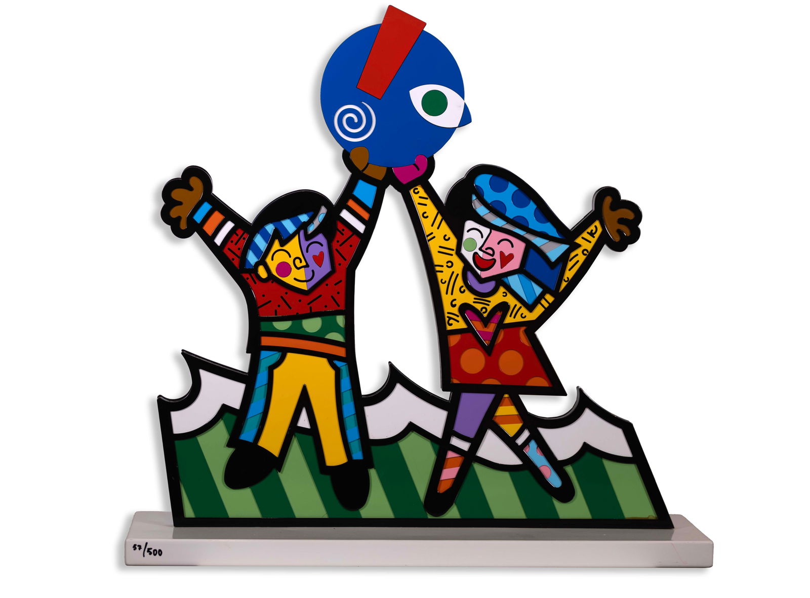 Romero Britto Signed Sculpture 2006 Prototype Miami Children's Museum 57/500 (1 of 9)