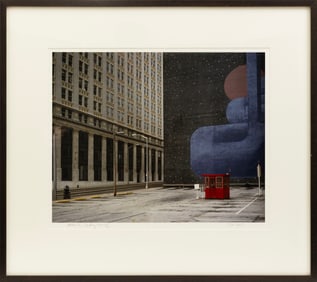 Bill Head Atlanta Sunday Morning Signed Contemporary Color Photography Print Framed