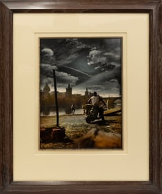 Jan Saudek Hey Joe (#134) 1898 Signed Photography Gelatin Silver Print Hand Coloring