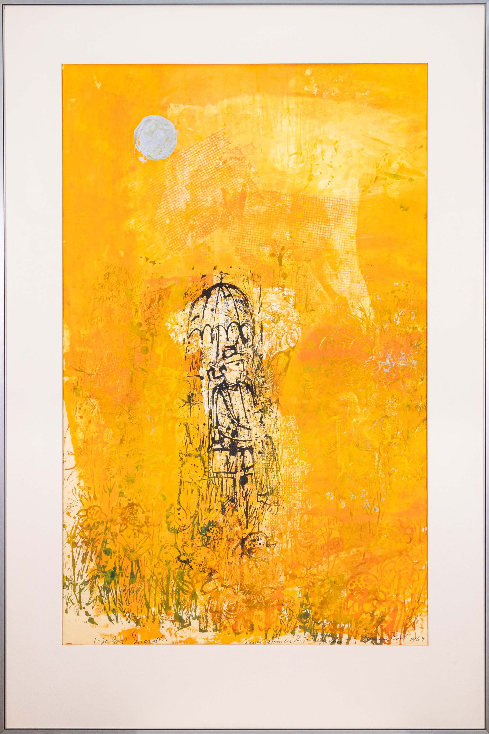 Susan Bolt Conversations Signed Modern Serigraph on Paper 1/20 Framed 1969 (1 of 11)