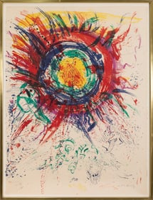 Pierre Alechinsky & Walasse Ting - Sun, 1961 Signed Lithograph on Paper 35/100 CoBrA School