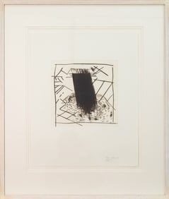 Pat Steir Untitled (Waterfall) 1991 Signed Modern Drypoint on Paper 100/125