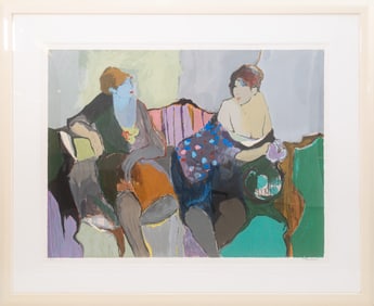 Itzchak Tarkay Temptation 1990 Signed Contemporary Serigraph on Paper 2/300