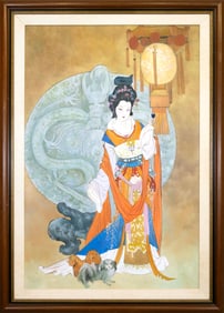 Hua Sanchuan A Night Banquet Contemporary Figurative Asian Acrylic Painting