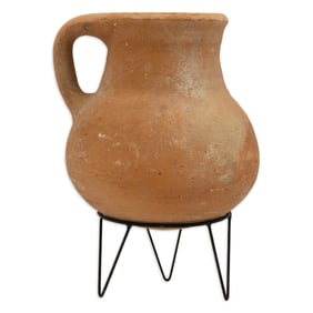 Ancient Terracotta Jug King David Period c. 1000 B.C. Hadji Baba Museum Jerusalem