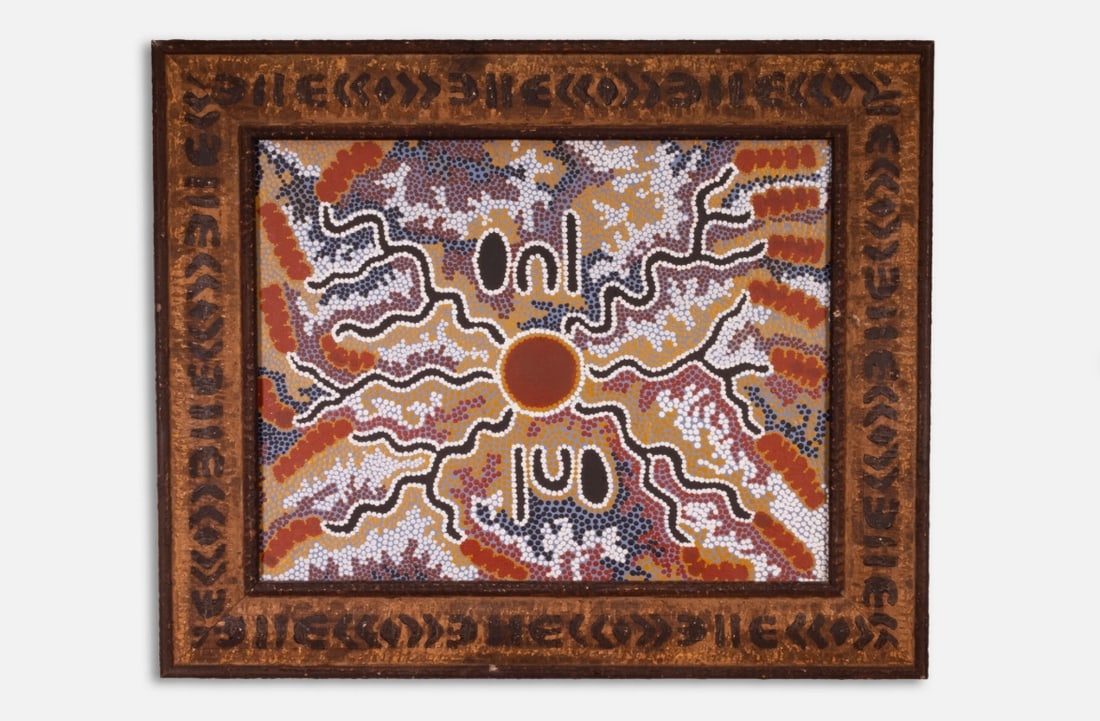 Denis Nelson Jupurrurla Signed Aboriginal Acrylic Painting on Board Australian (1 of 9)