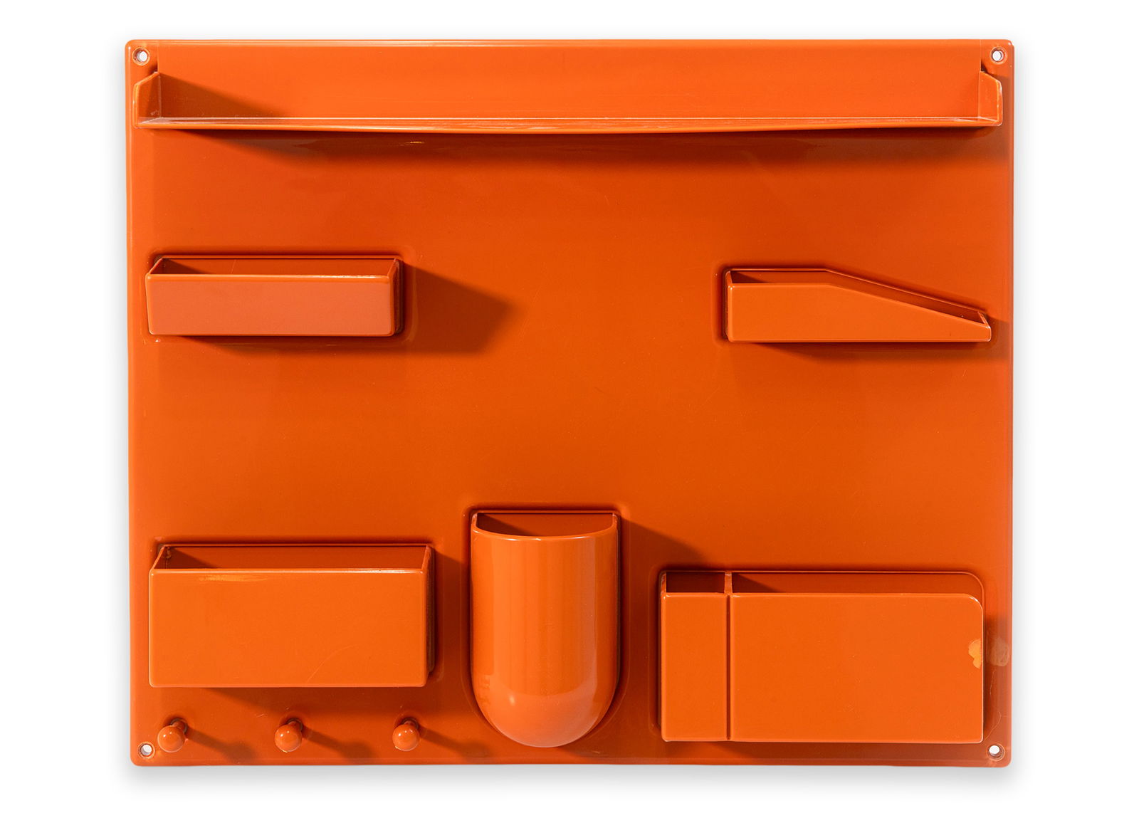 Dorothee Maurer-Becker Wall-All Uten.Silo III Orange Wall Organizer 1969 Space Age Design (1 of 7)
