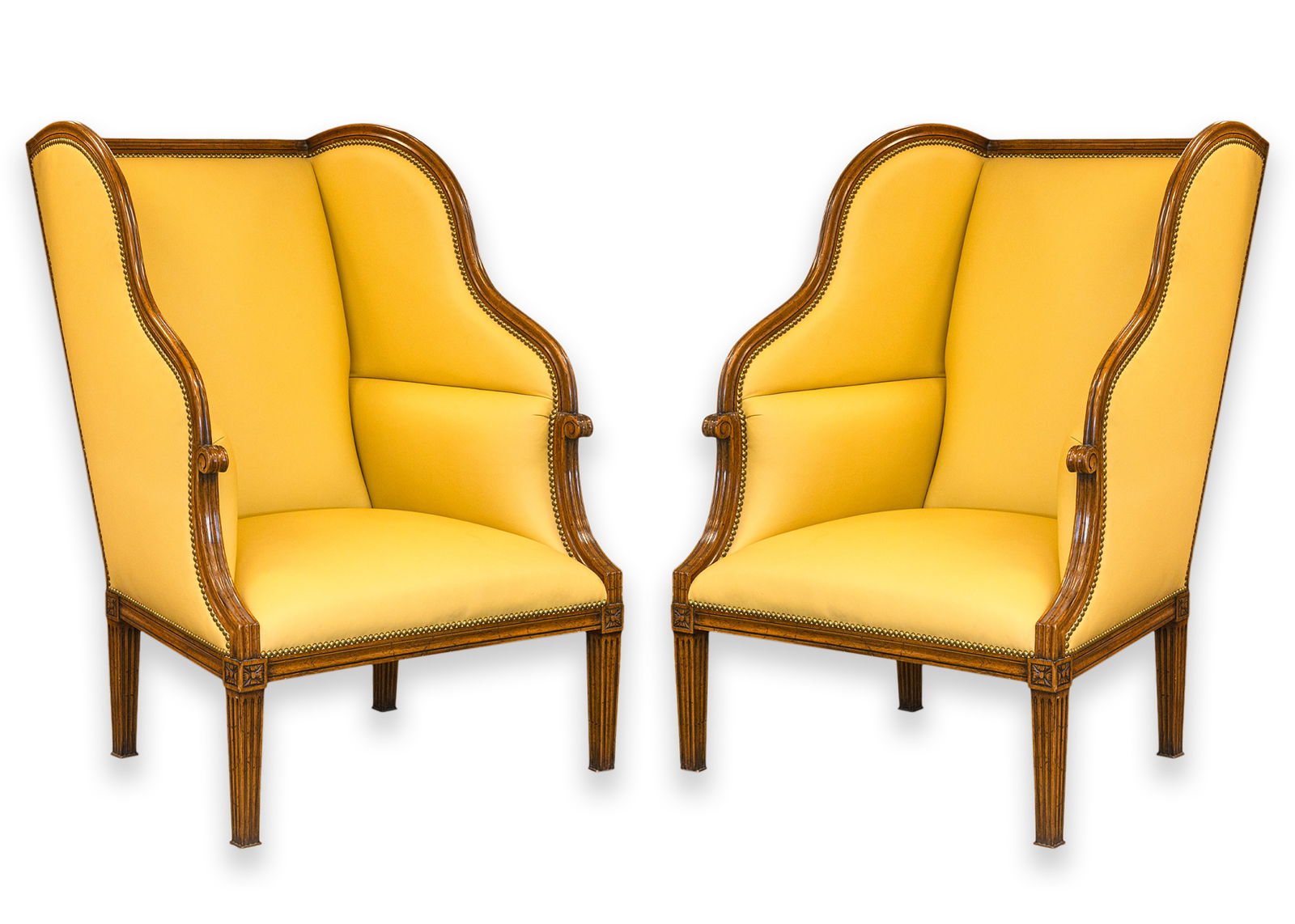 William Switzer Louis XVI Style Porter Highback Contemporary Armchairs (1 of 11)