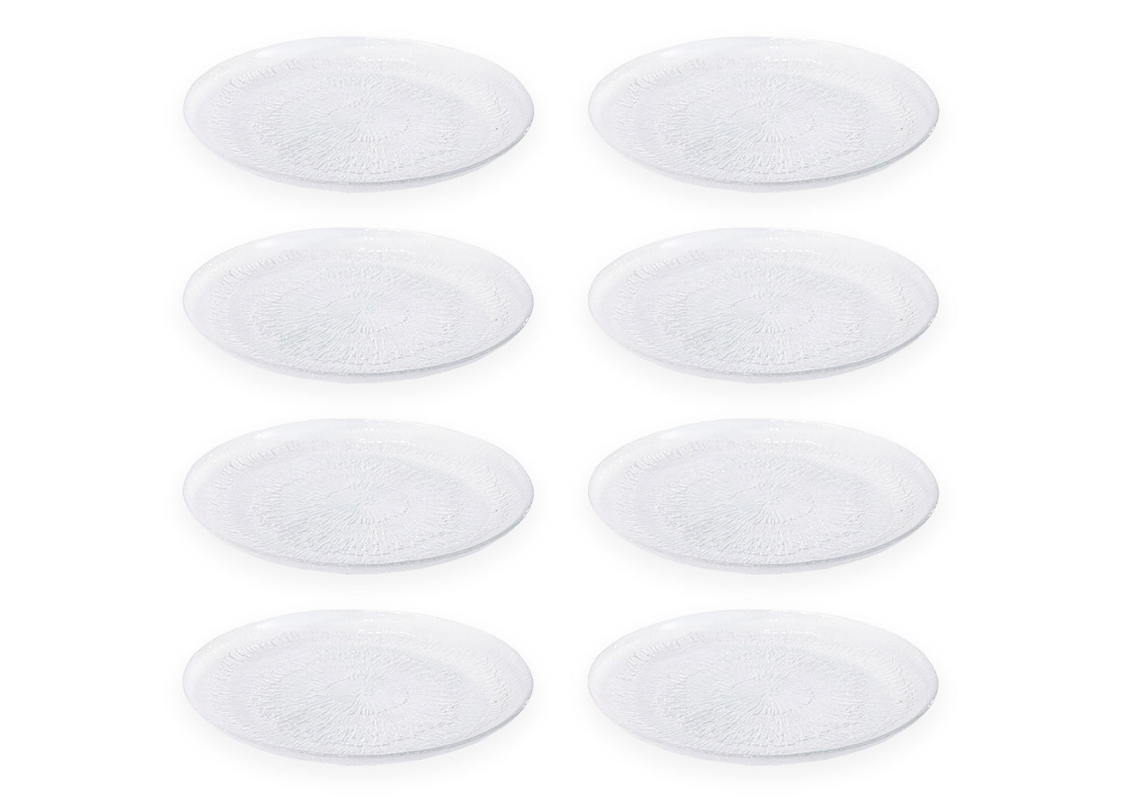 Tapio Wirkkala for Iittala Solaris (8) Plates (model 2220-250) Art Glass Finland, c. 1970s (1 of 5)