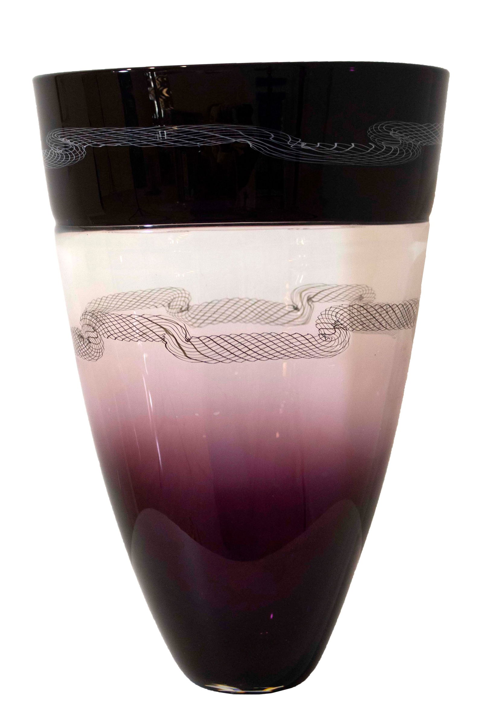 Giampolo Signed Murano Seguso Glass Vase 1999 Italian Glass Design (1 of 9)