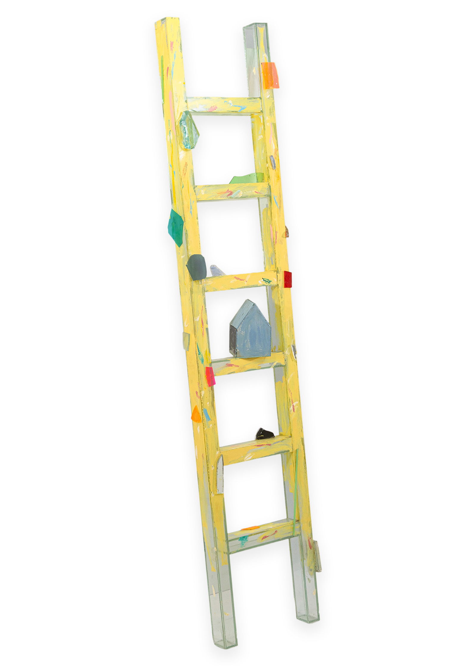Therman Statom Ladder Painted Glass Mixed Media Art Sculpture Contemporary Art Glass (1 of 8)