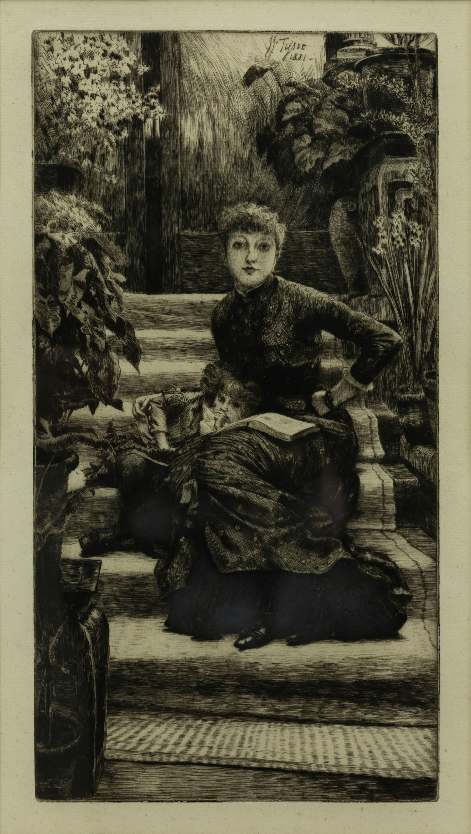 James Jacques Tissot La Soeur Ainee 1881 Etching and Drypoint on Laid Paper (1 of 7)