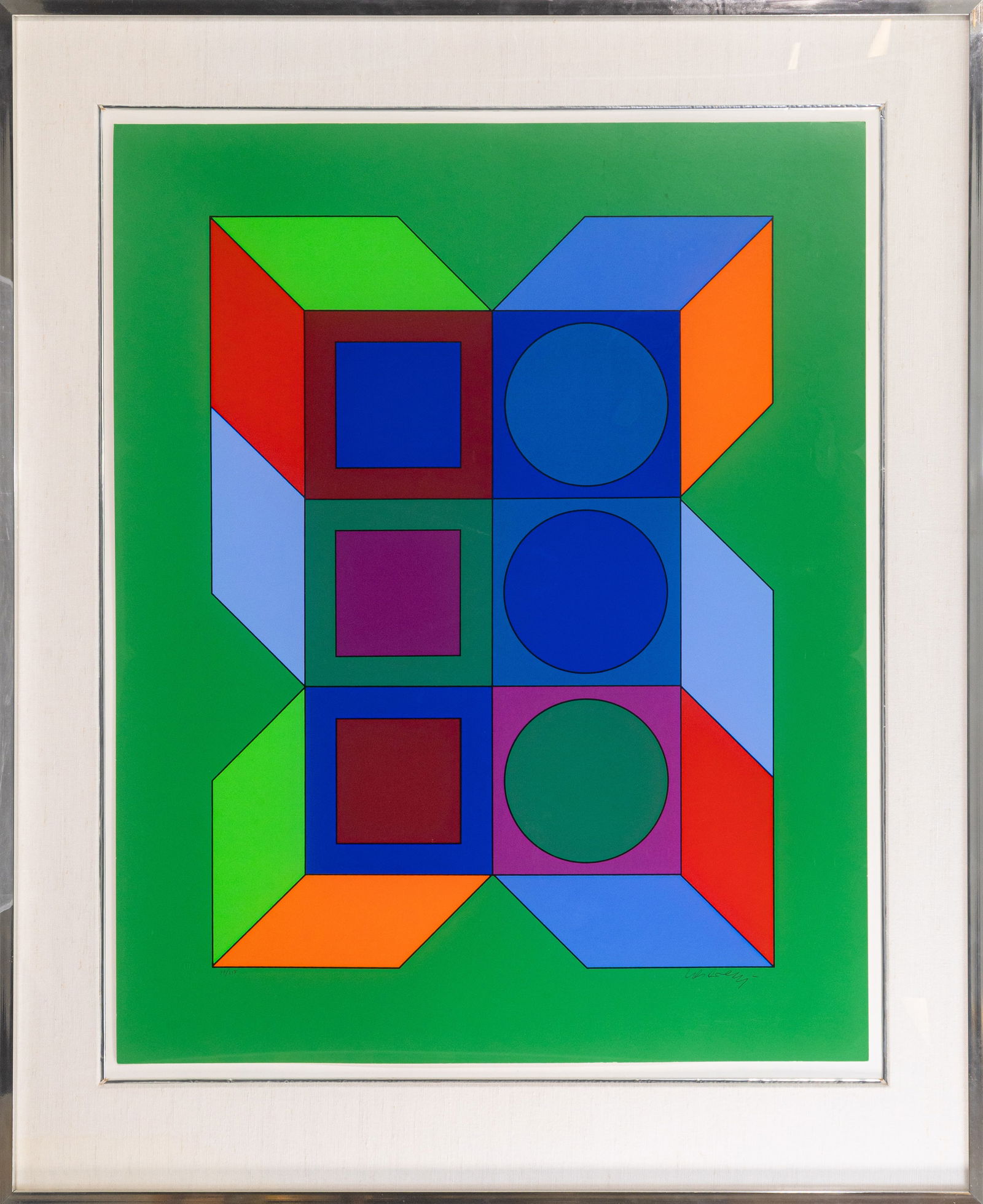 Victor Vasarely Xico 6, from Xico (Benavides 220), 1973 Screenprint in Colors on Paper 37/250 (1 of 8)