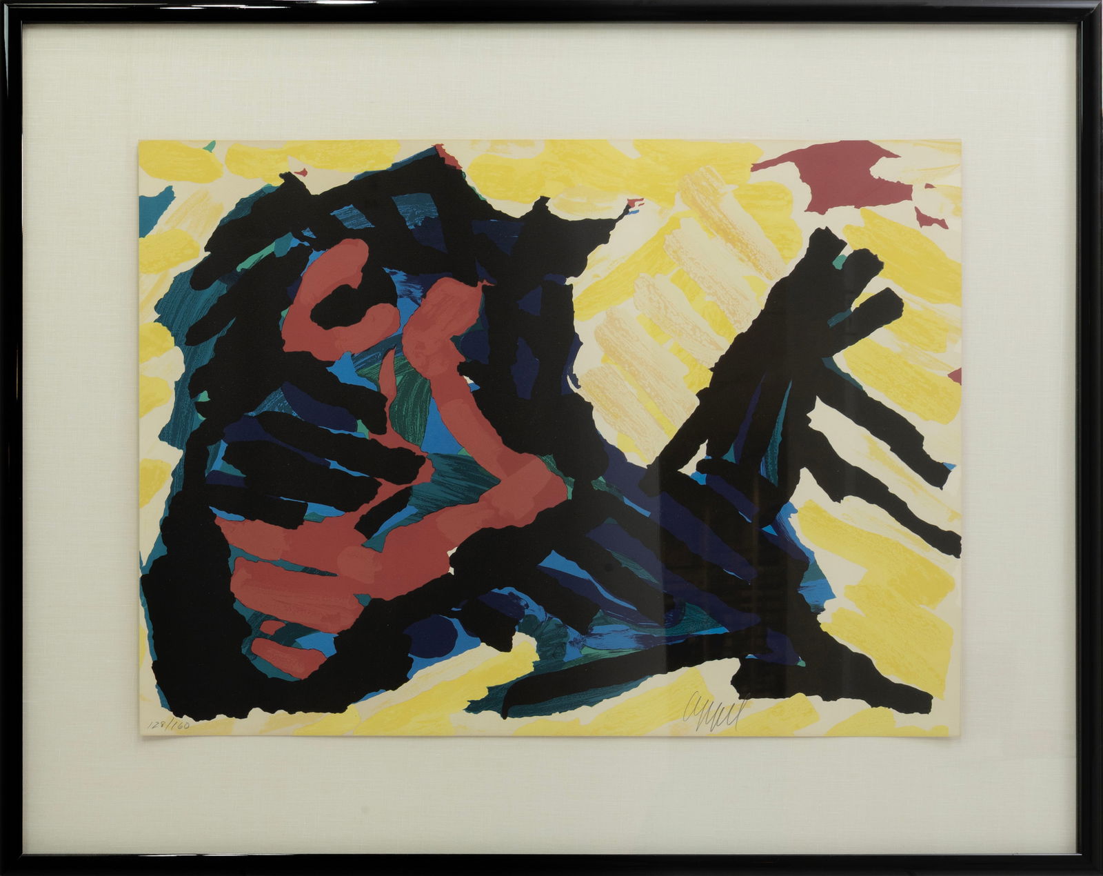 Karel Appel Running Horse 1979 Signed Lithograph in Colors 128/160 CoBrA Art Movement (1 of 5)